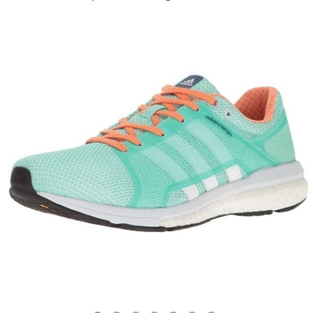 adidas Women's Sneakers in Aqua and Peach